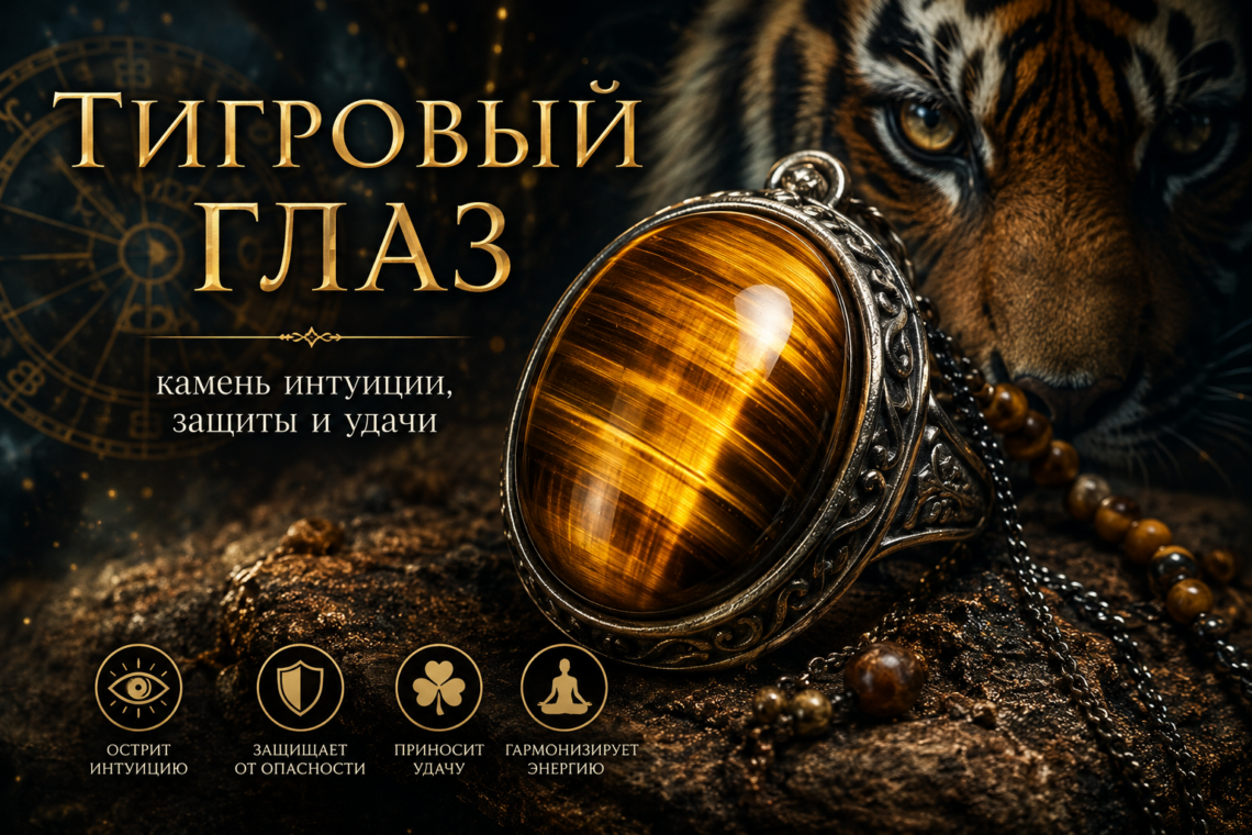 Тигровый глаз — камень, который чувствует опасность